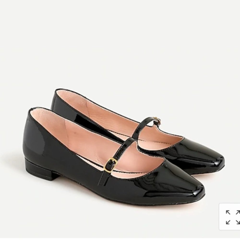 NWOT J. Crew Carolyn skimmer Mary Jane flats in patent leather